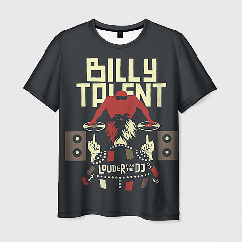 Мужская футболка Billy Talent: Louder than the DJ / 3D-принт – фото 1