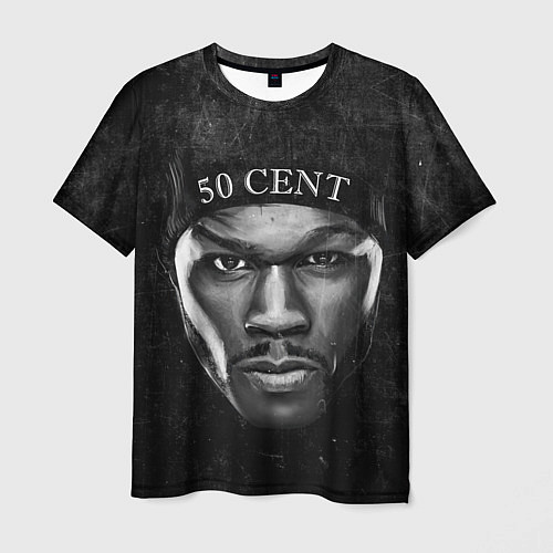 Мужская футболка 50 cent: black style / 3D-принт – фото 1