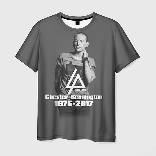Мужская футболка Память о Беннингтоне / 3D-принт – фото 1