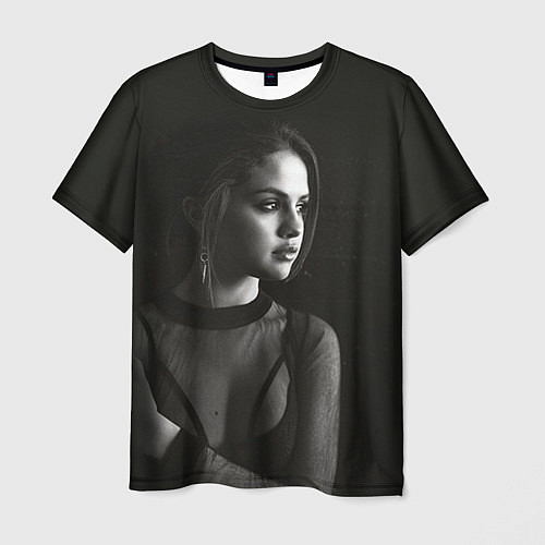 Мужская футболка Selena Gomez: Black Girl / 3D-принт – фото 1