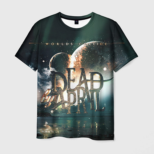 Мужская футболка Dead by April: Worlds Collide / 3D-принт – фото 1