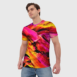 Футболка мужская Акварельный цвет, цвет: 3D-принт — фото 2