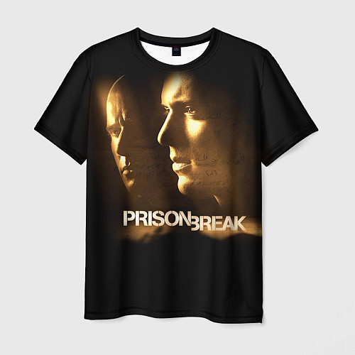 Мужская футболка Prison break guys / 3D-принт – фото 1