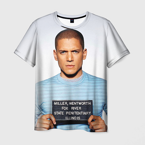 Мужская футболка Prison Break: Michael Scofield / 3D-принт – фото 1