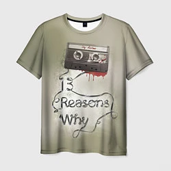 Футболка мужская Joy Asher: 13 reason why, цвет: 3D-принт