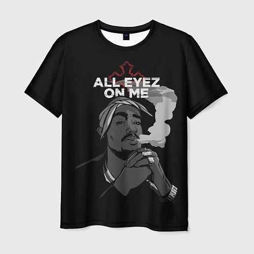 Мужская футболка 2Pac: All Eyez On me / 3D-принт – фото 1