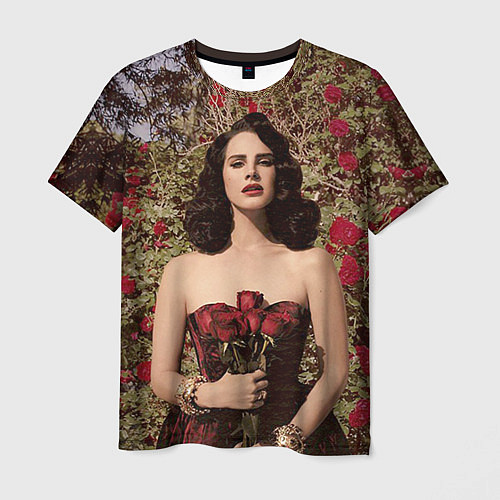 Мужская футболка Lana Del Rey: Roses / 3D-принт – фото 1