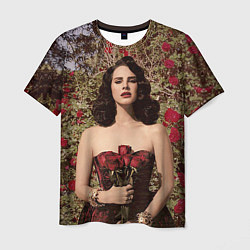 Футболка мужская Lana Del Rey: Roses, цвет: 3D-принт