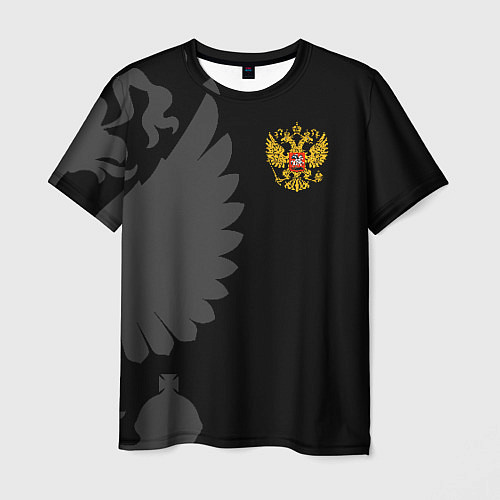 Мужская футболка Russia - Black collection / 3D-принт – фото 1