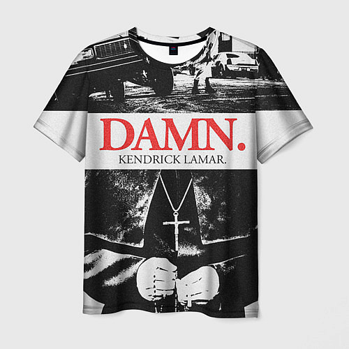 Мужская футболка Damn Faith / 3D-принт – фото 1