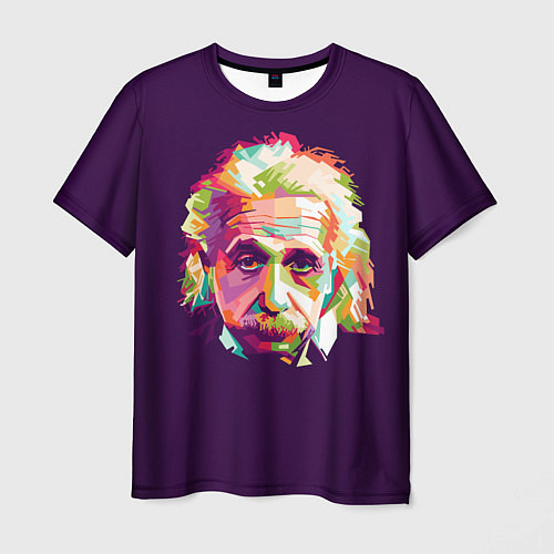 Мужская футболка Альберт Эйнштейн: Арт / 3D-принт – фото 1