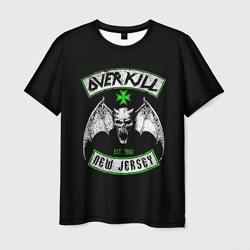 Мужская футболка Overkill: New Jersey / 3D-принт – фото 1
