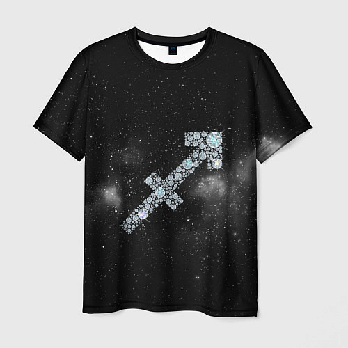 Мужская футболка Космический Стрелец / 3D-принт – фото 1