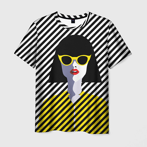 Мужская футболка Pop art girl / 3D-принт – фото 1