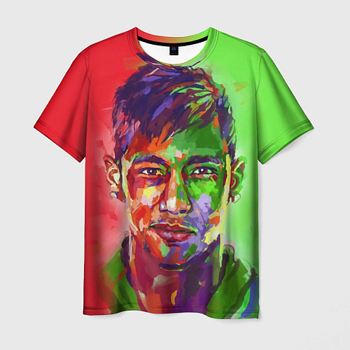 Мужская футболка Neymar Art / 3D-принт – фото 1