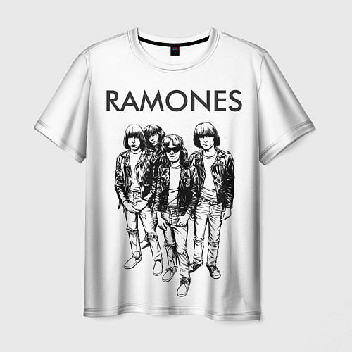 Мужская футболка Ramones Party / 3D-принт – фото 1