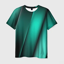 Футболка мужская Emerald lines, цвет: 3D-принт