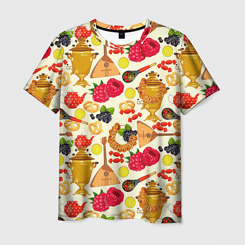 Мужская футболка Народная кухня / 3D-принт – фото 1