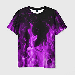 Мужская футболка Фиолетовый огонь