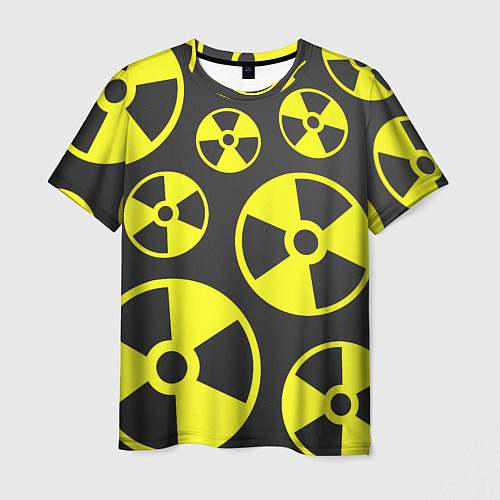 Мужская футболка Радиация / 3D-принт – фото 1