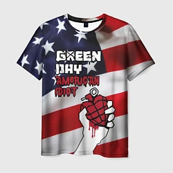 Футболка мужская Green Day American Idiot, цвет: 3D-принт