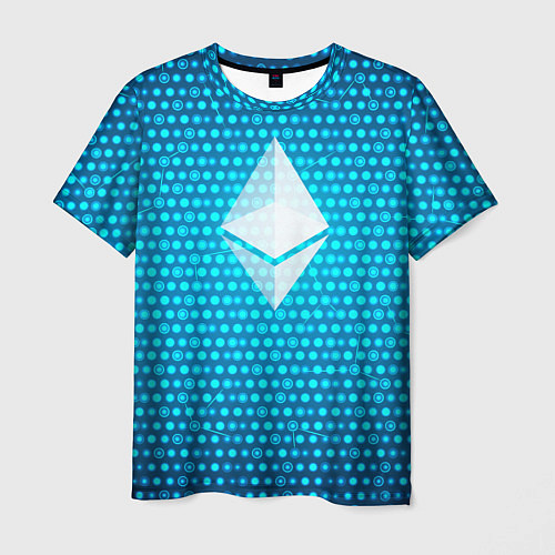 Мужская футболка Blue Ethereum / 3D-принт – фото 1