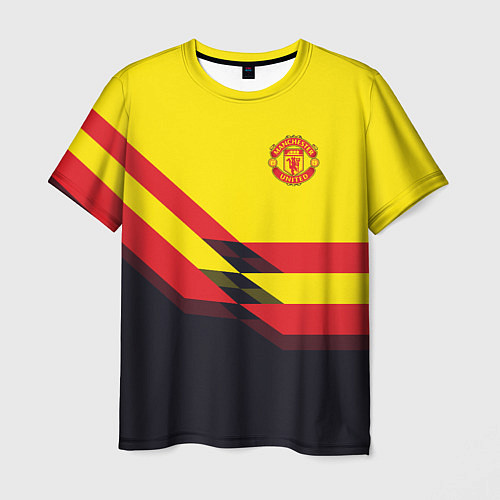 Мужская футболка Man United FC: Yellow style / 3D-принт – фото 1