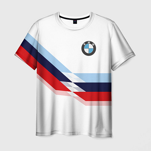 Мужская футболка BMW БМВ WHITE / 3D-принт – фото 1