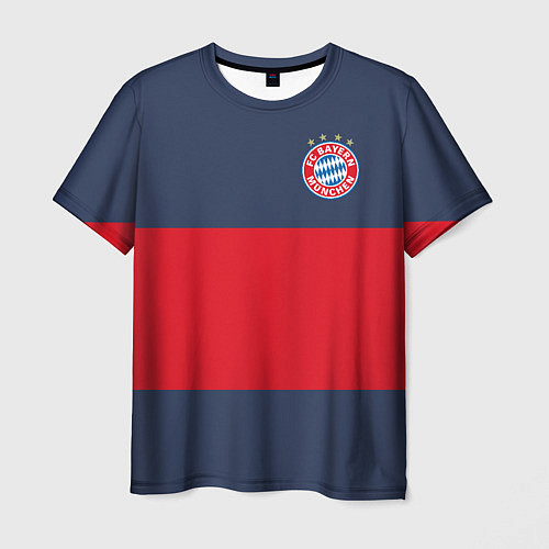 Мужская футболка Bayern Munchen - Red-Blue FCB 2022 NEW / 3D-принт – фото 1