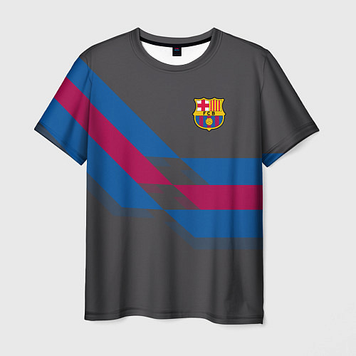 Мужская футболка Barcelona FC: Dark style / 3D-принт – фото 1