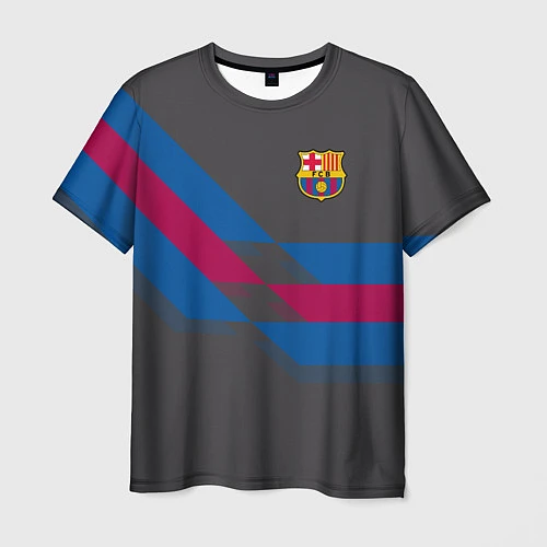 Мужская футболка Barcelona FC: Dark style / 3D-принт – фото 1