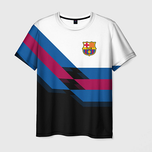 Мужская футболка Barcelona FC: Black style / 3D-принт – фото 1