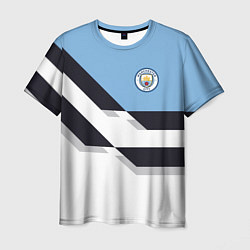 Футболка мужская Manchester City FC: White style, цвет: 3D-принт