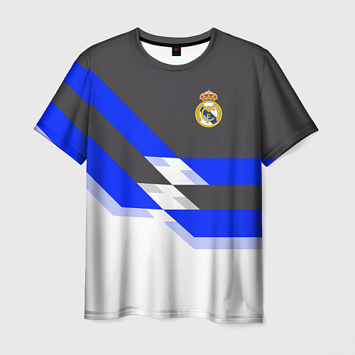 Мужская футболка Real Madrid FC: White style / 3D-принт – фото 1