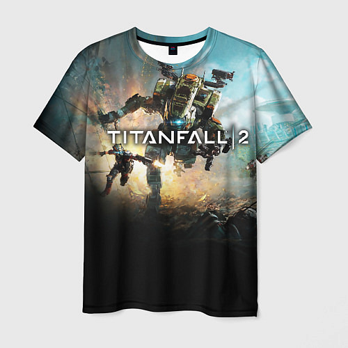 Мужская футболка Titanfall Battle / 3D-принт – фото 1