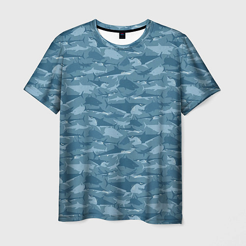 Мужская футболка Мир акул / 3D-принт – фото 1