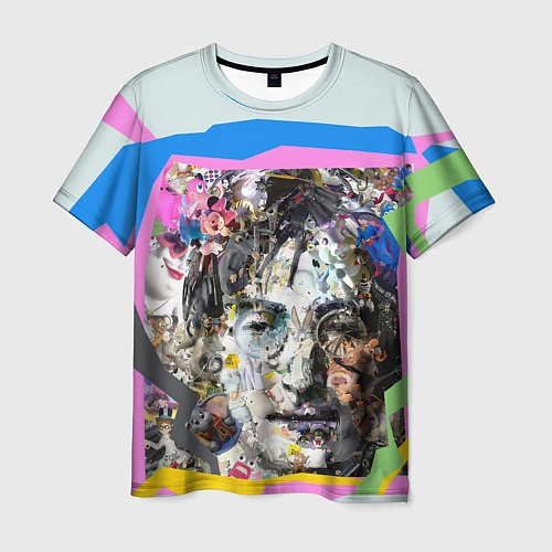 Мужская футболка John Lennon: Abstraction / 3D-принт – фото 1