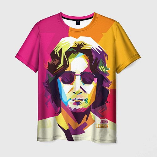 Мужская футболка Джон Леннон: фан-арт / 3D-принт – фото 1