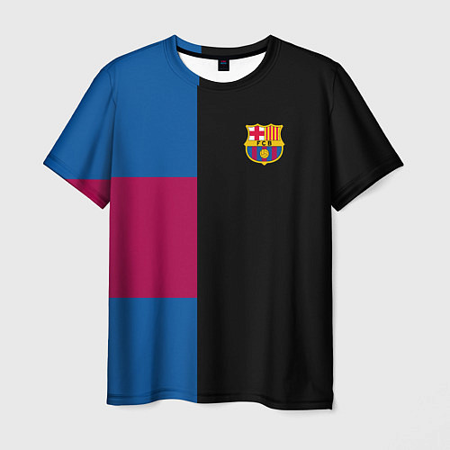 Мужская футболка Barcelona FC: Black style / 3D-принт – фото 1