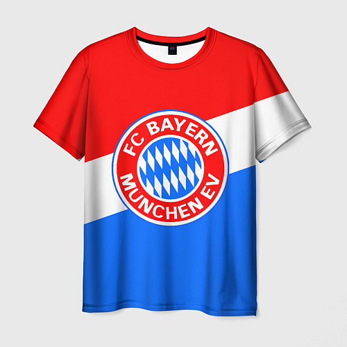 Мужская футболка FC Bayern: tricolor / 3D-принт – фото 1