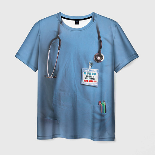 Мужская футболка Костюм врача / 3D-принт – фото 1