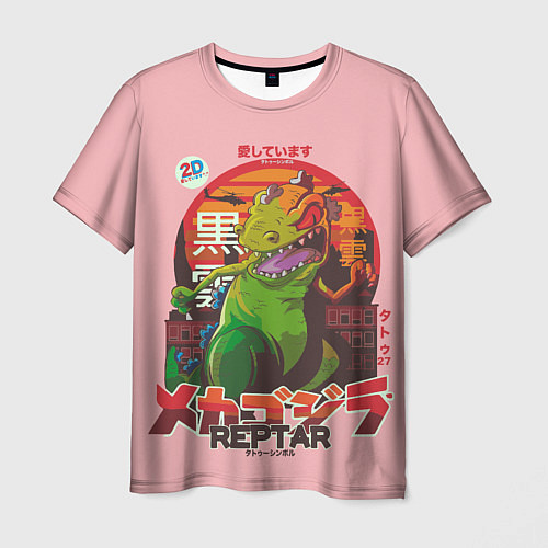 Мужская футболка Godzilla Reptar / 3D-принт – фото 1