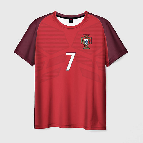 Мужская футболка Сборная Португалии: Роналду ЧМ-2018 / 3D-принт – фото 1