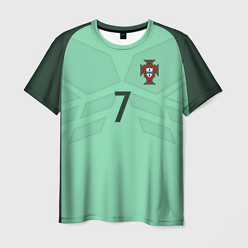 Мужская футболка Сборная Португалии: Роналду ЧМ-2018 / 3D-принт – фото 1