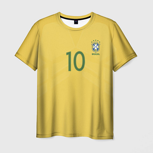 Мужская футболка Сборная Бразилии: Неймар ЧМ-2018 / 3D-принт – фото 1