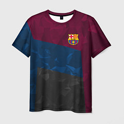 Футболка мужская FC Barcelona: Dark polygons, цвет: 3D-принт