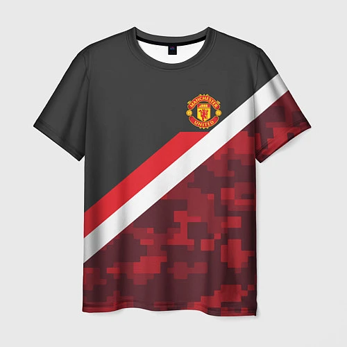 Мужская футболка Man UTD FC: Sport Camo / 3D-принт – фото 1