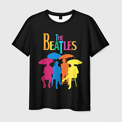 Футболка мужская The Beatles: Colour Rain, цвет: 3D-принт
