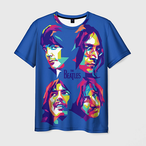 Мужская футболка The Beatles: Faces / 3D-принт – фото 1