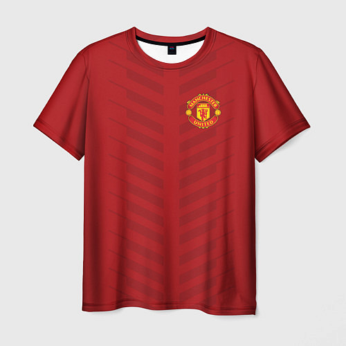 Мужская футболка Manchester United: Red Lines / 3D-принт – фото 1